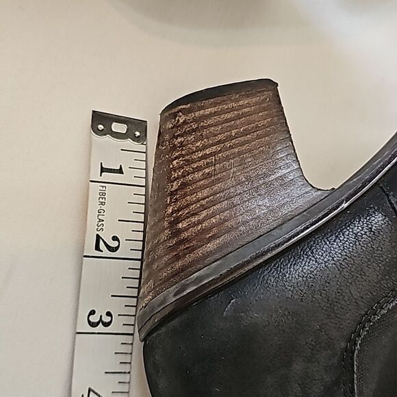 Paul Green black nubuck leather Women’s ankle boots Size UK 4/ US 7.5 - Picture 5 of 10